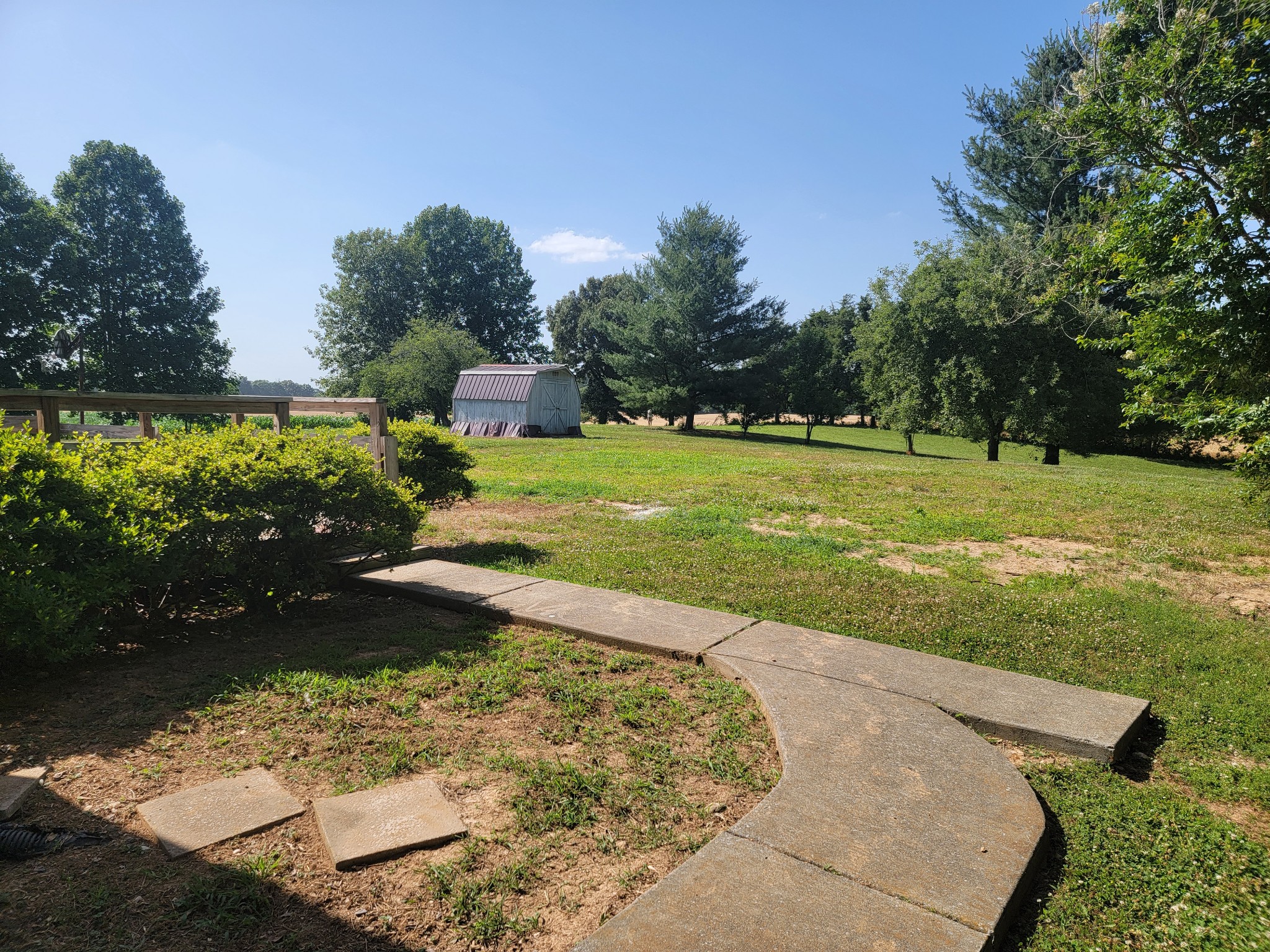 5814 Wayman Dunn Road Springfield, TN 37172 - Photo 3 of 65 a view of a backyard with large trees