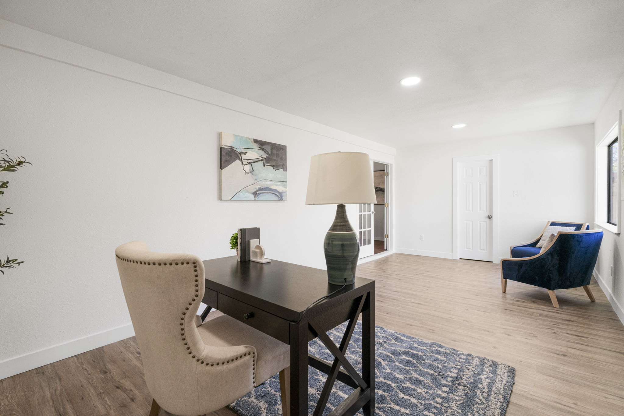 13004 Esplanade Street Austin, TX 78727 - Photo 8 of 36 Bonus room - office/flex space with light wood finished floors and recessed lighting