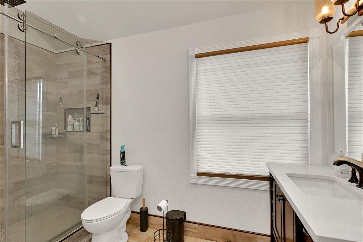 203 Tennessee Lane Bangor, CA 95901 - Photo 24 of 54 a bathroom with a sink a toilet and shower