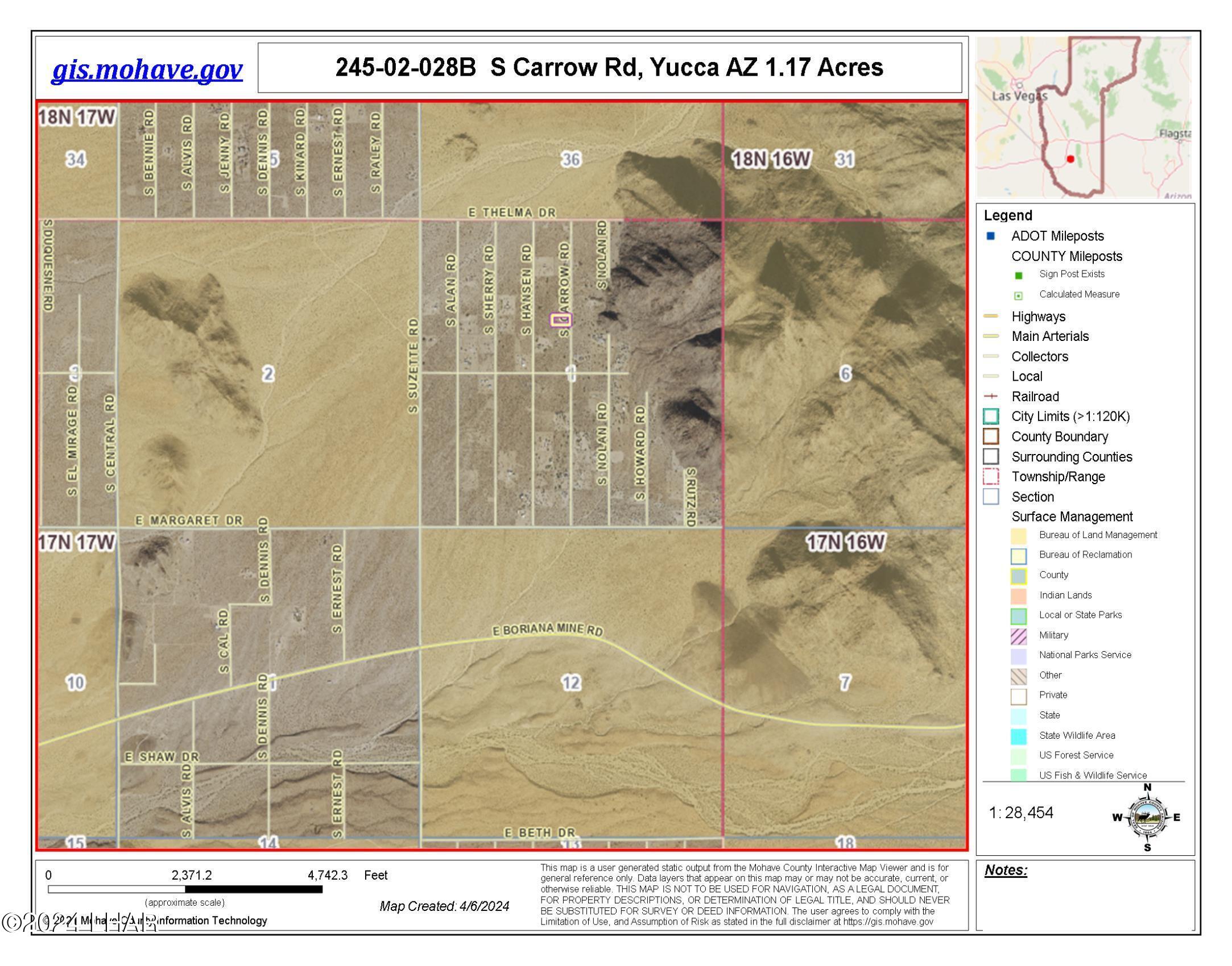 Lot 6 South Carrow Road Yucca, AZ 86438 - Photo 12 of 43 Area photo