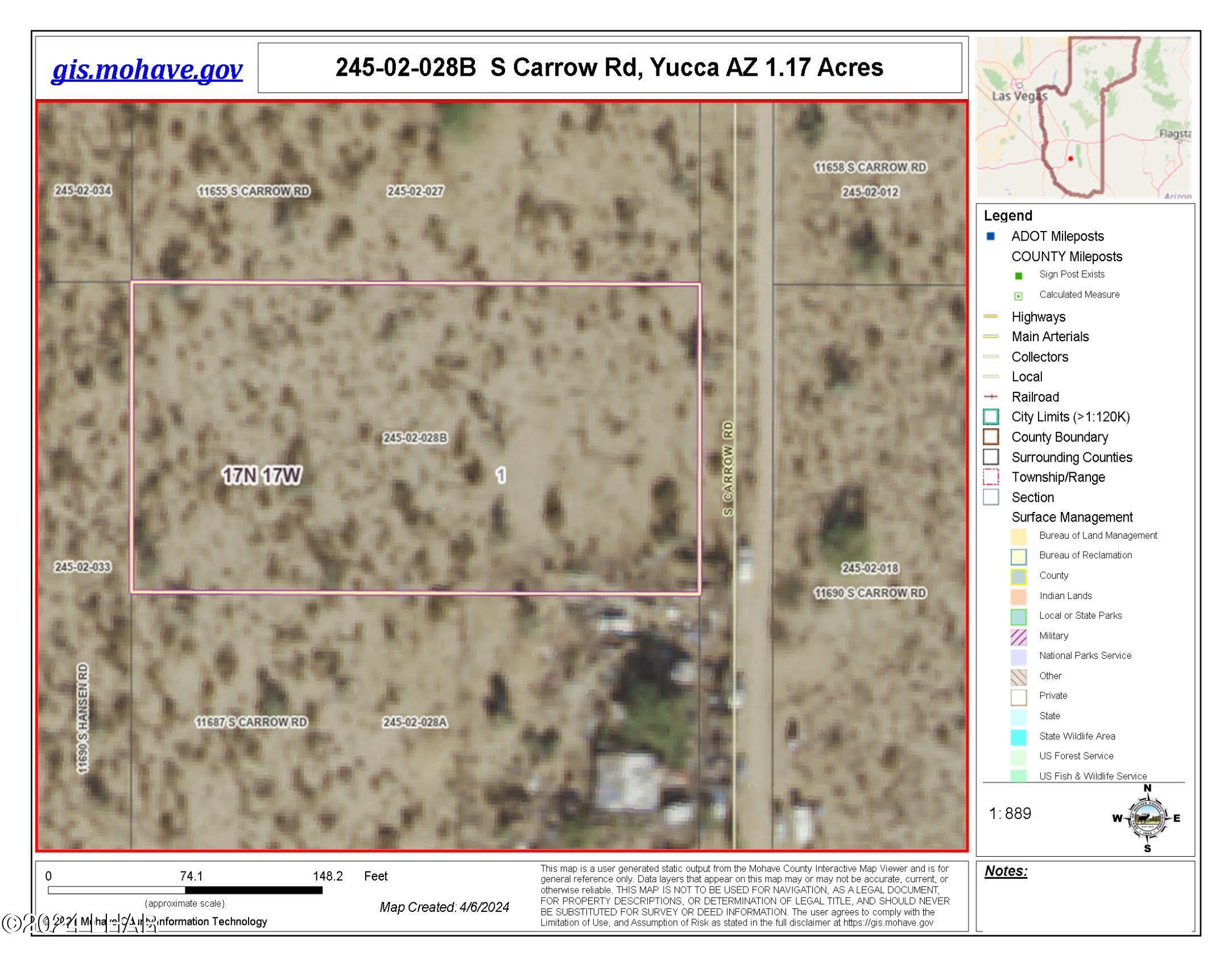 Lot 6 South Carrow Road Yucca, AZ 86438 - Photo 9 of 43 1.17 Acres with Electricity