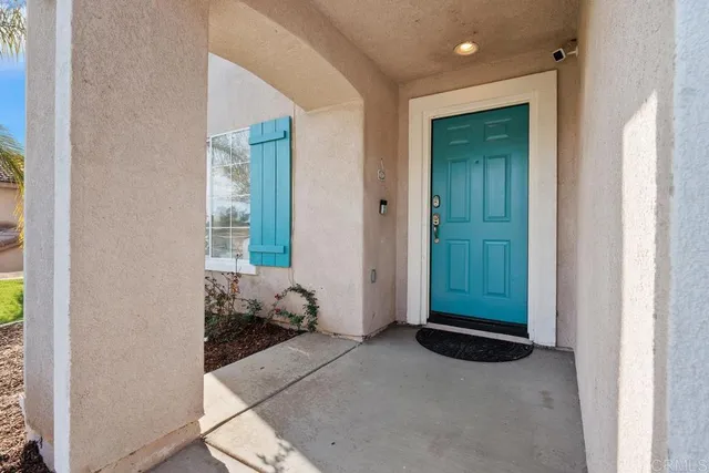 a view of room with front door
