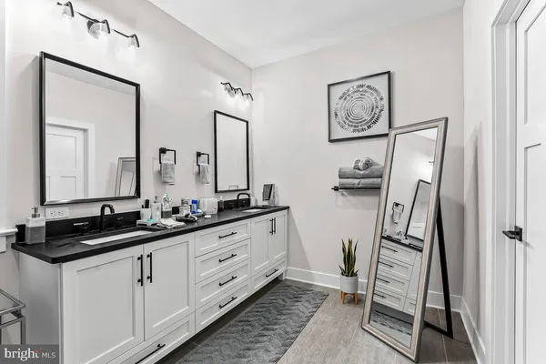 a view of a storage & utility room with a window