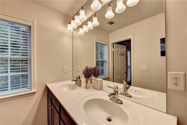 a close view of closet