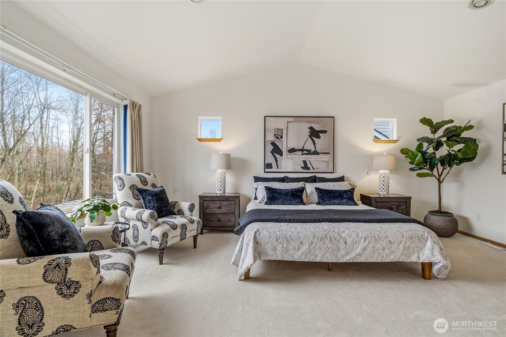 18639 175th Avenue Southeast Renton, WA 98058 - Photo 24 of 37 a bedroom with furniture and a large window