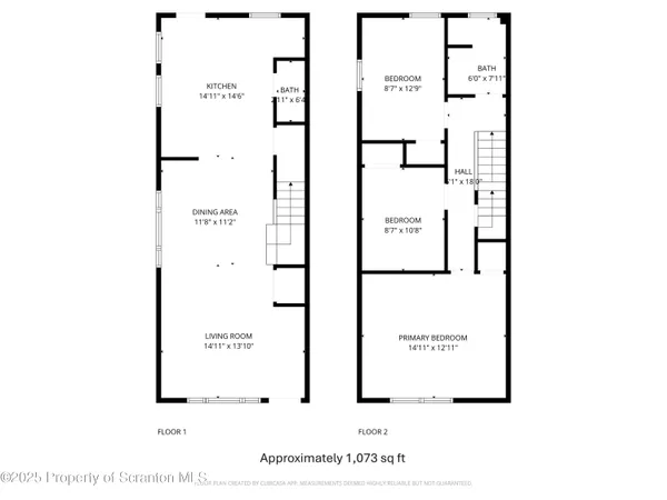 $1,350 | 261 Dana Street, Wilkes Barre, PA 18702