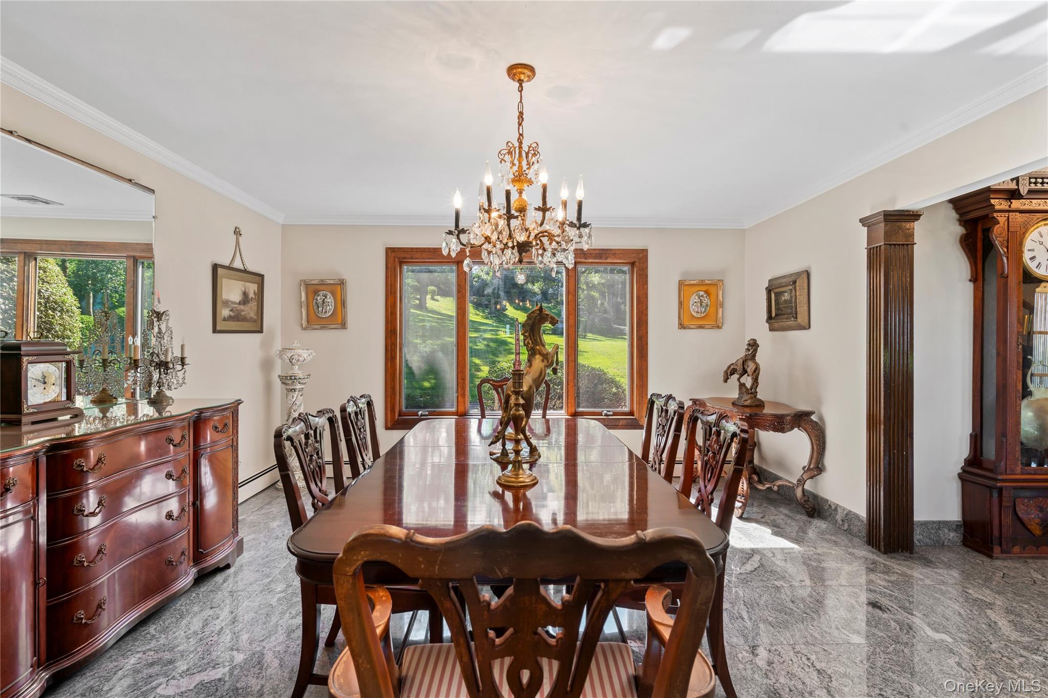 22 Messenger Lane Sands Point, NY 11050 - Photo 18 of 49 a view of a dining room with furniture window and outside view