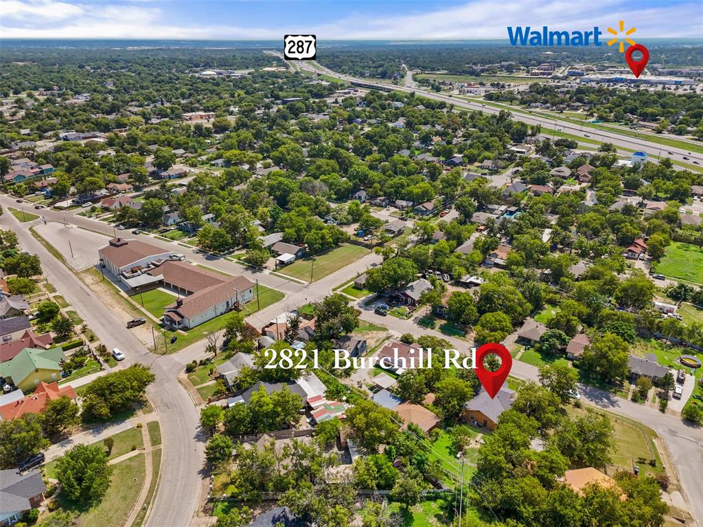 2821 Burchill Road South Fort Worth, TX 76105 - Photo 31 of 33 Aerial view of residential area