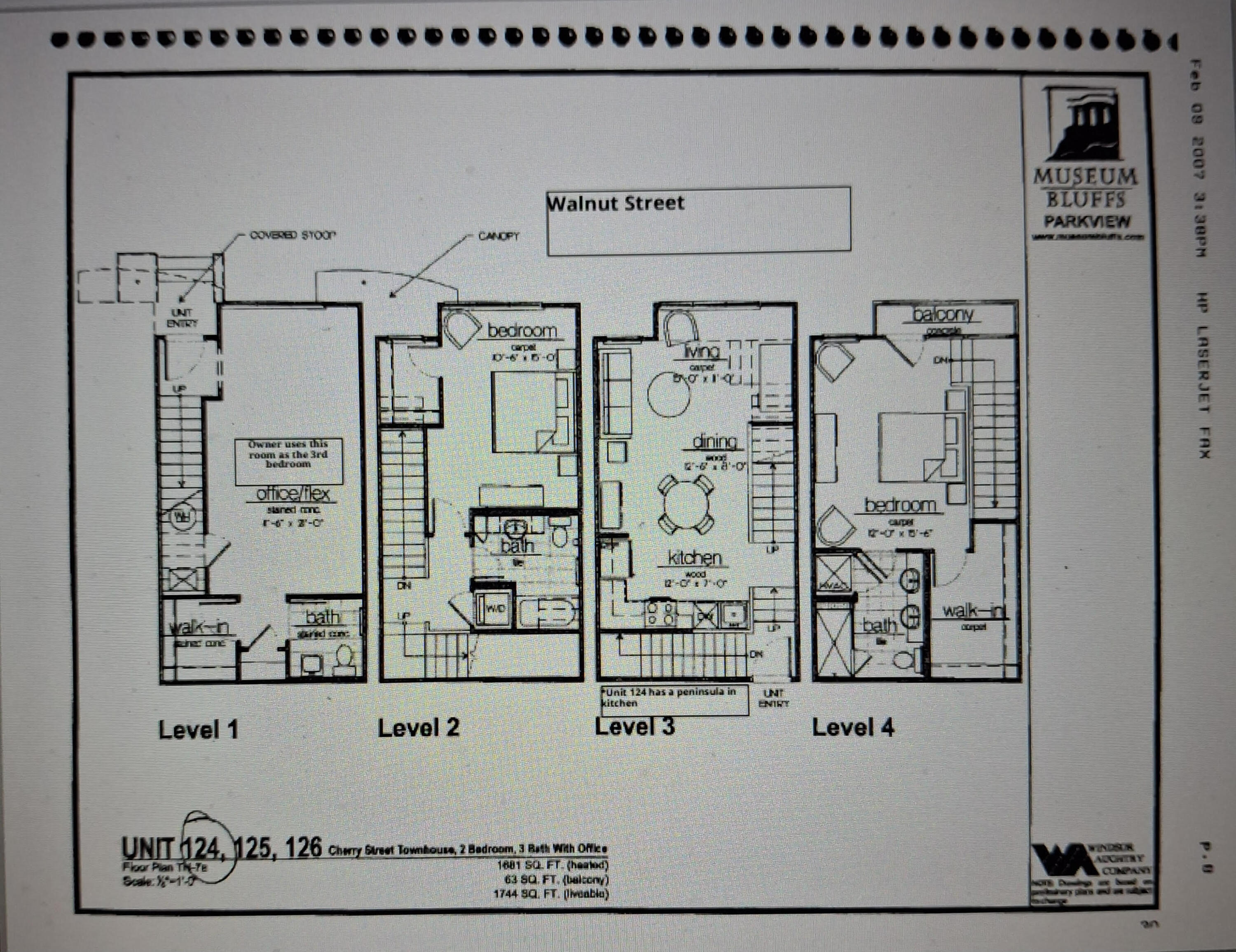 129 Walnut Street, Unit 124 Chattanooga, TN 37403 - Photo 56 of 56 129 Walnut U124 floorplan photo