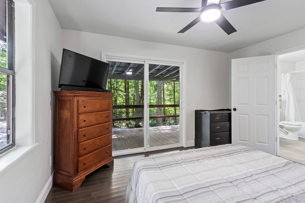 123 Quarry Road Andrews, NC 28901 - Photo 17 of 51 a bedroom with a bed and a television