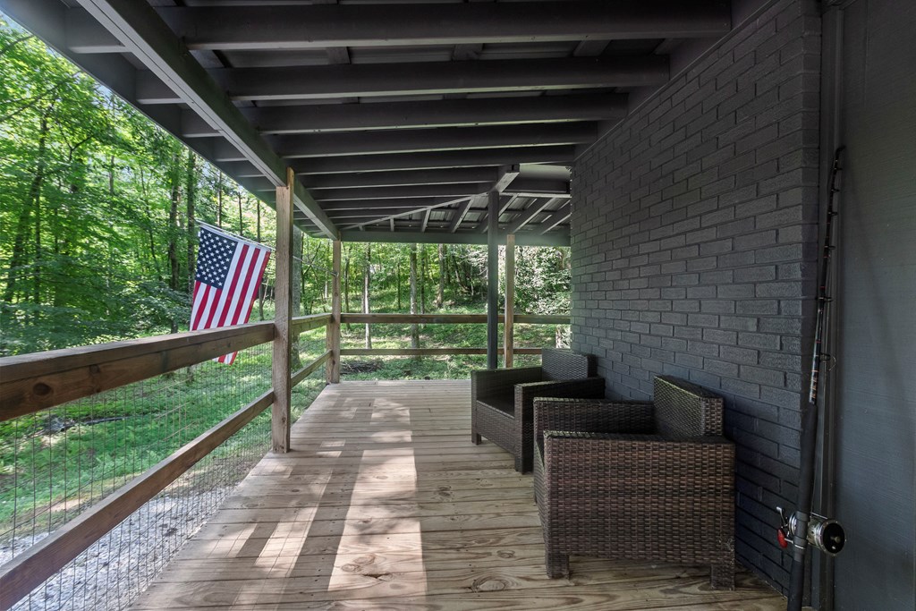 123 Quarry Road Andrews, NC 28901 - Photo 19 of 51 a view of two chairs in the deck next to a yard