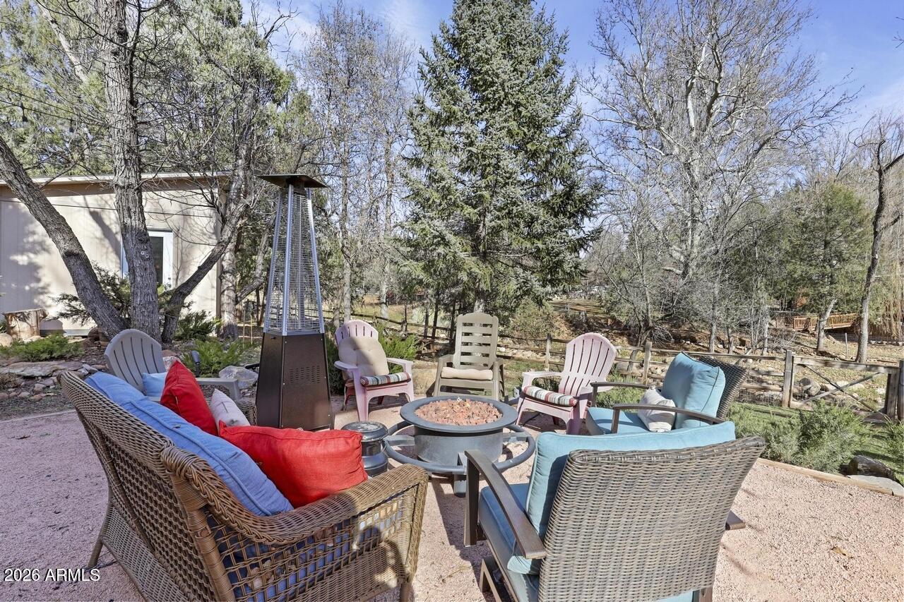 10755 Houston Mesa Road Payson, AZ 85541 - Photo 28 of 48 Back Patio-Firepit-Tan House