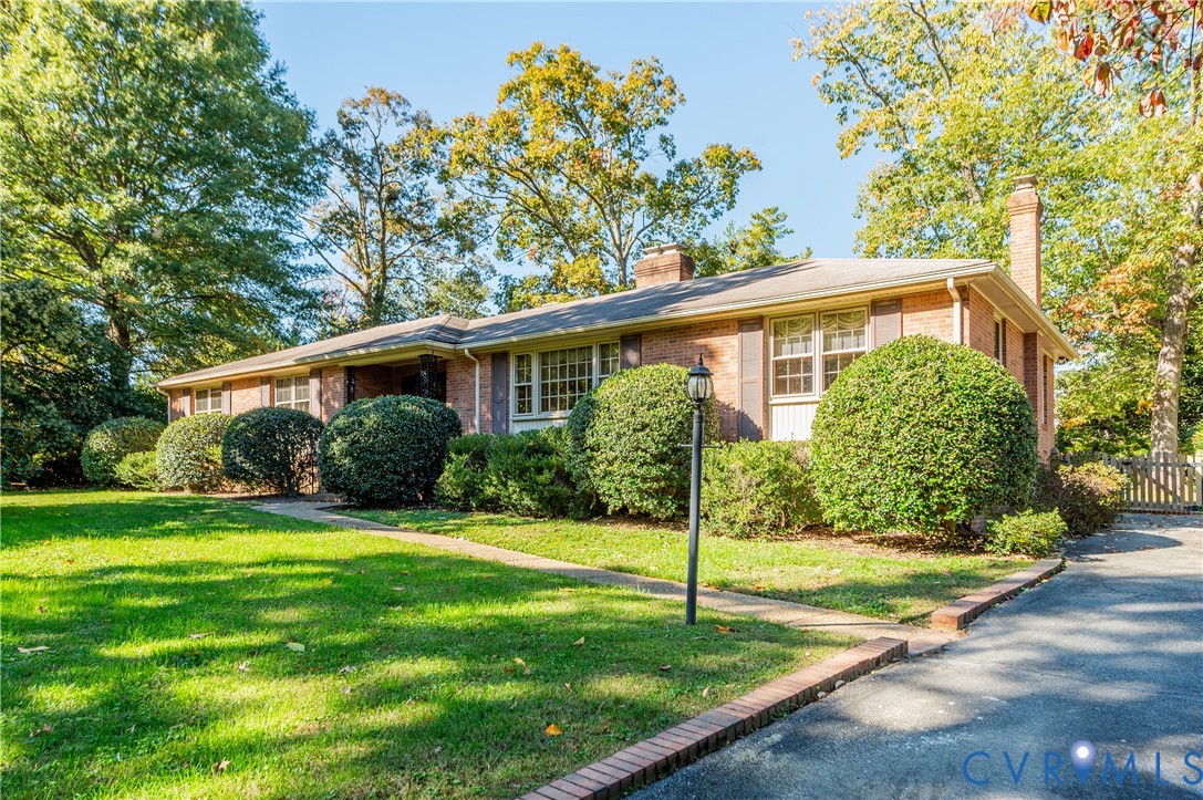 2924 Halstead Road Richmond, VA 23235 - Photo 1 of 1 Single story home featuring a chimney, brick sidin
