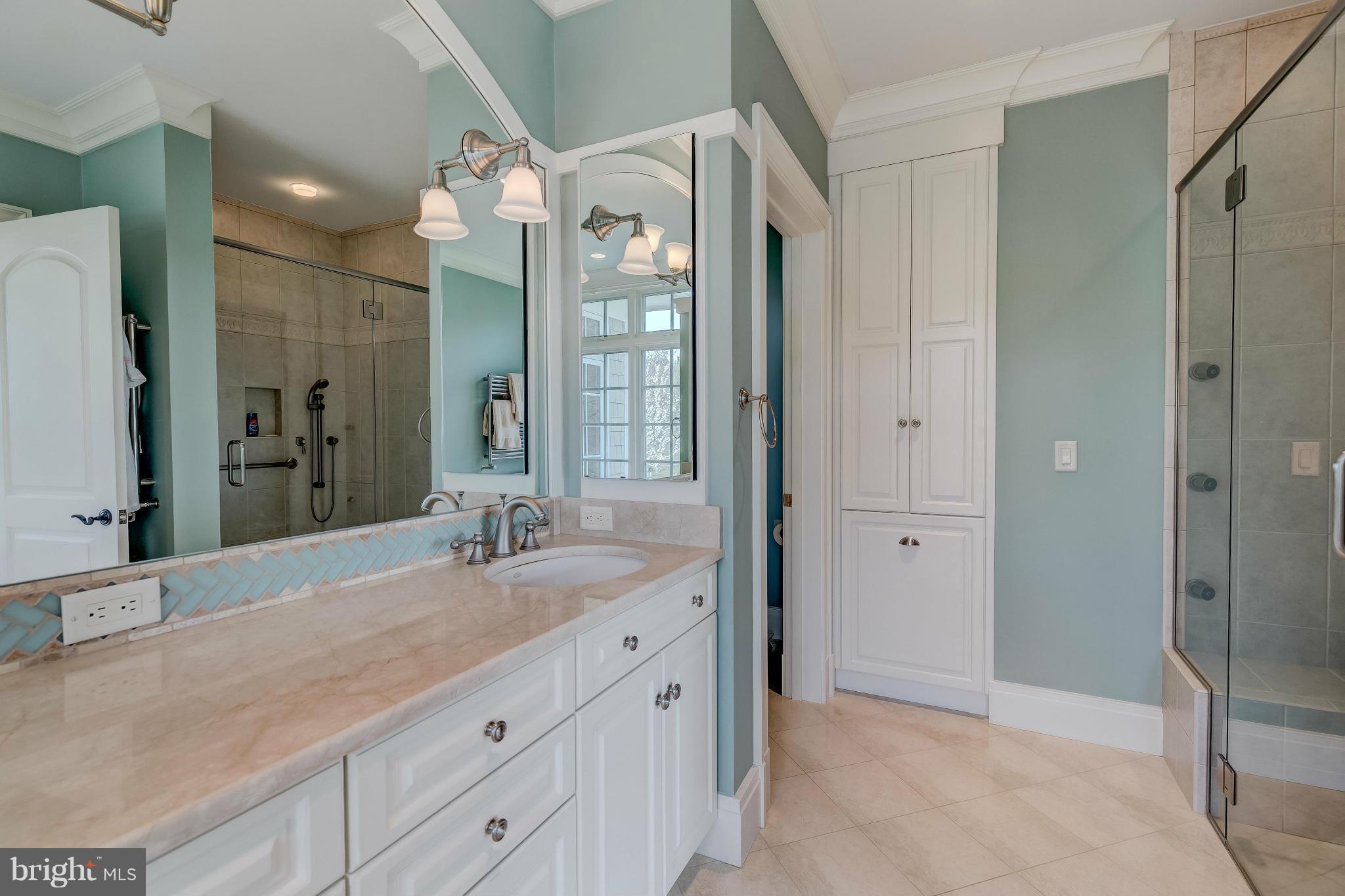 419 Holland Road Severna Park, MD 21146 - Photo 18 of 30 Master Bath w/ Heated Marble Floors