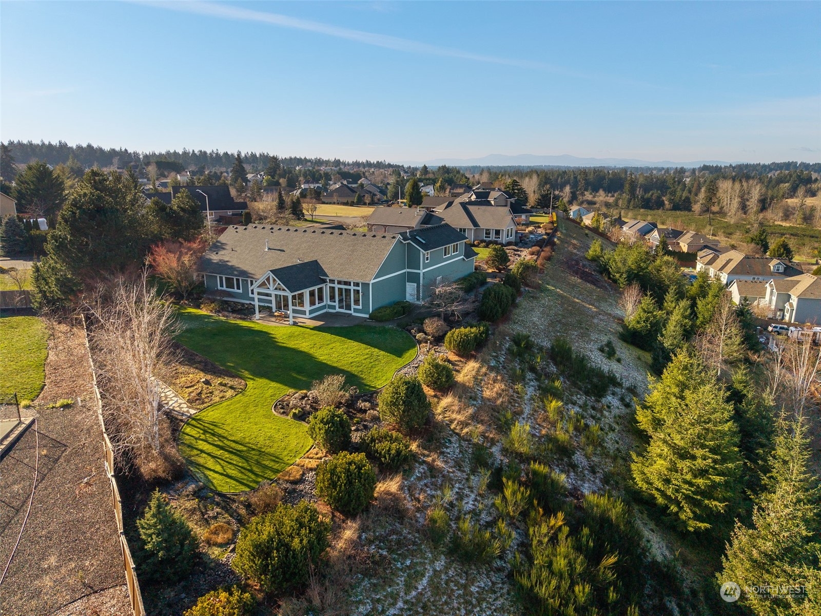9306 Milburn Loop Southeast Olympia, WA 98513 - Photo 33 of 40 an aerial view of residential houses with outdoor space
