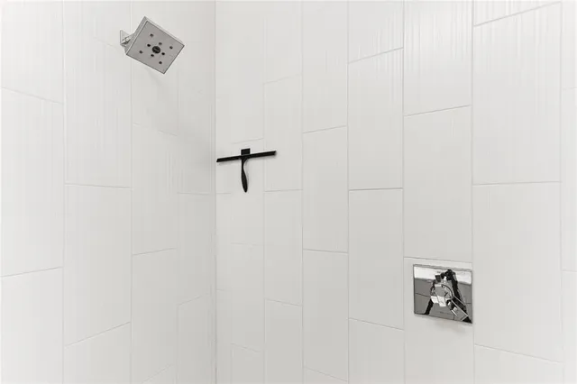 a close view of a shower