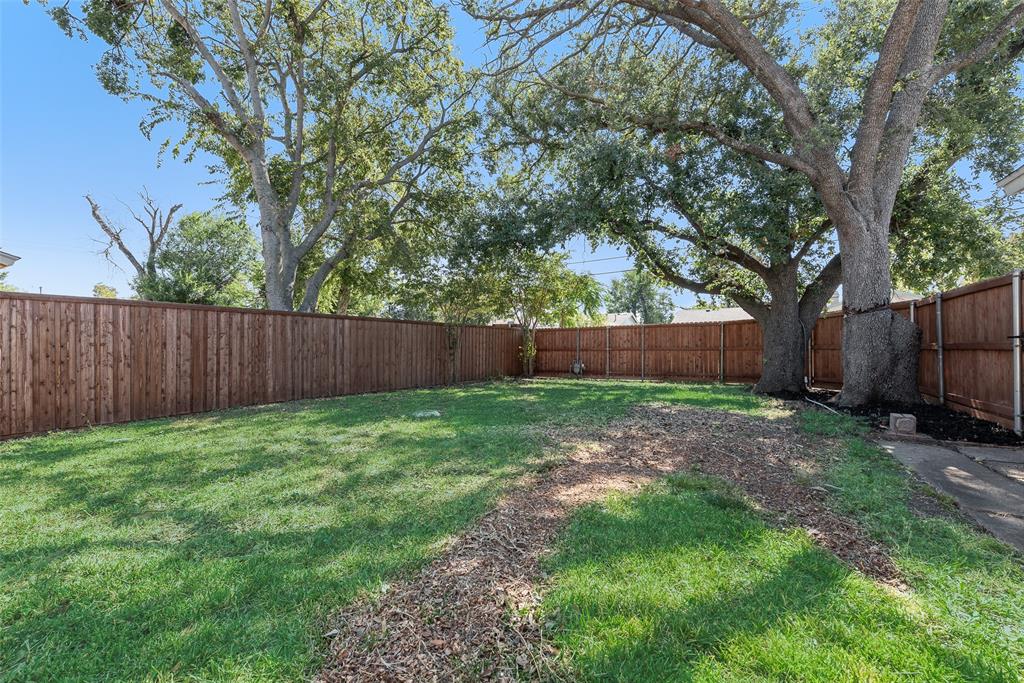 4010 Burning Tree Lane Garland, TX 75042 - Photo 19 of 20 a view of backyard with tree