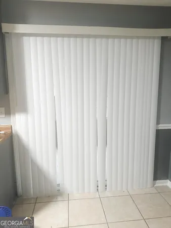 a view of a utility room with a window