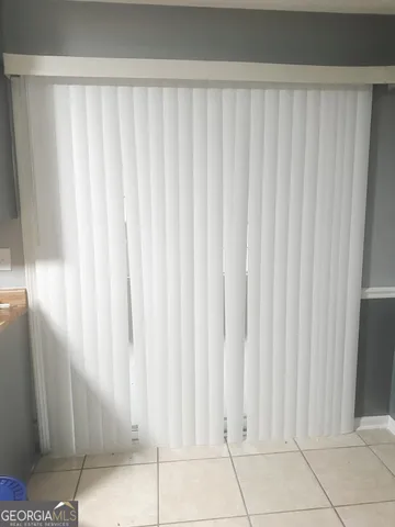 a view of a utility room with a window