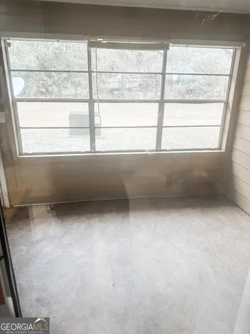 a view of a window in a room