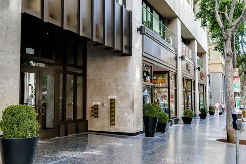 a front view of a building