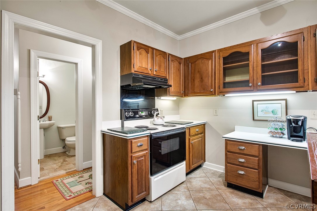 4019 Belspring Road Chester, VA 23831 - Photo 14 of 46 a kitchen with a stove and a sink