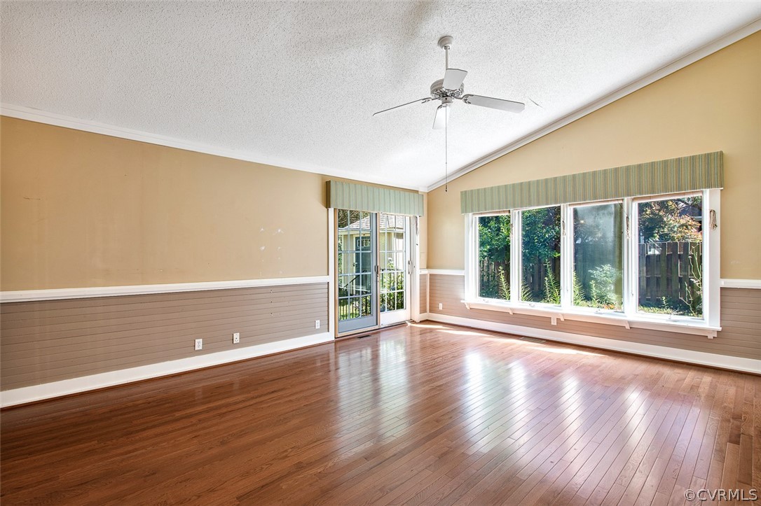 4019 Belspring Road Chester, VA 23831 - Photo 17 of 46 a view of an empty room with wooden floor and a window
