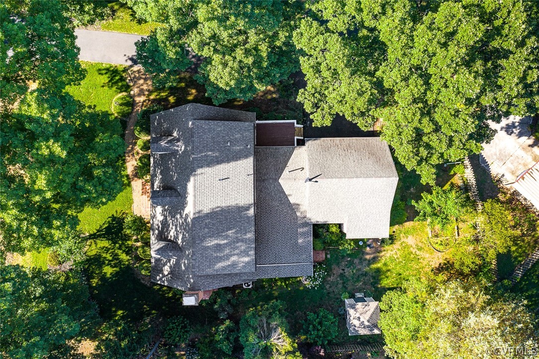 4019 Belspring Road Chester, VA 23831 - Photo 38 of 46 an aerial view of a house with a yard