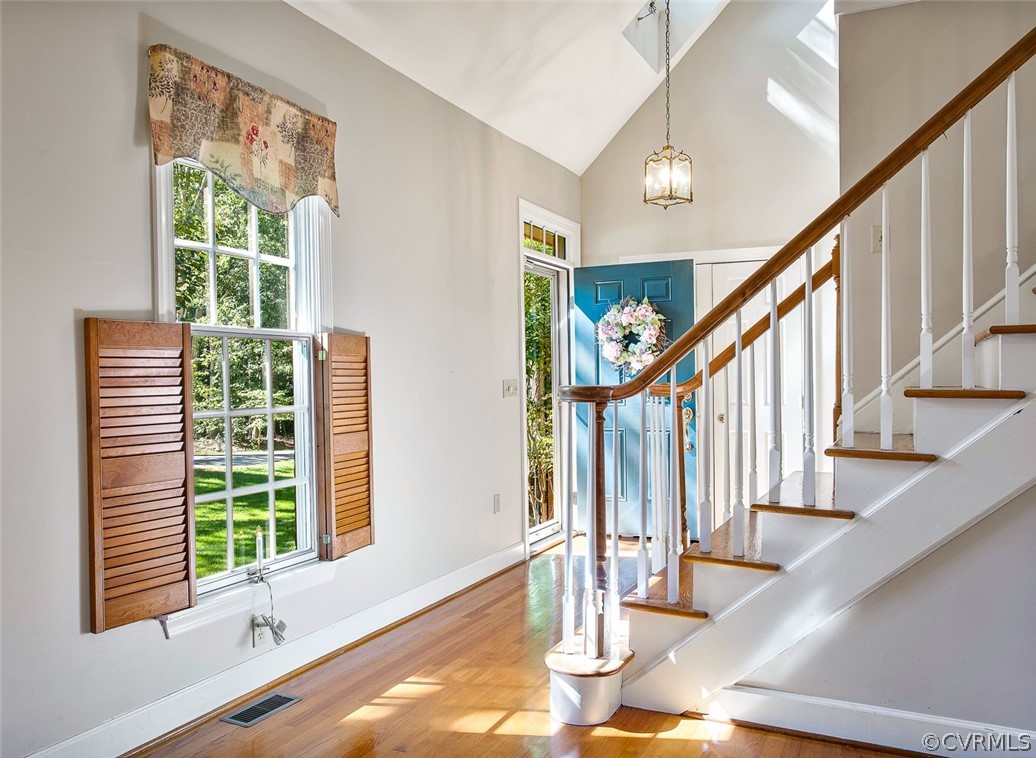 4019 Belspring Road Chester, VA 23831 - Photo 4 of 46 a view of entryway and hall with wooden floor