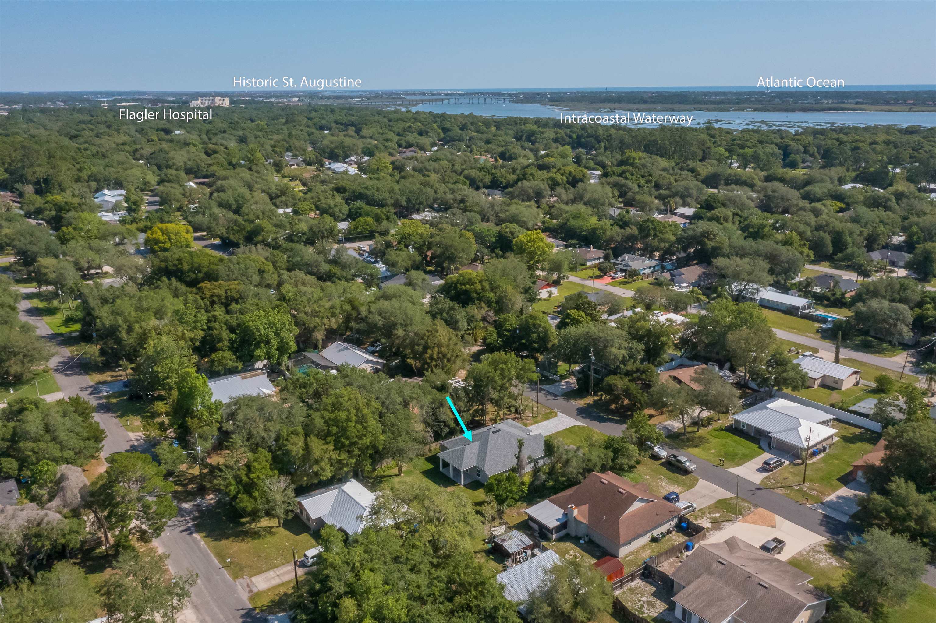 1130 Prince Road St. Augustine, FL 32086 - Photo 31 of 48 an aerial view of a city with lots of residential buildings