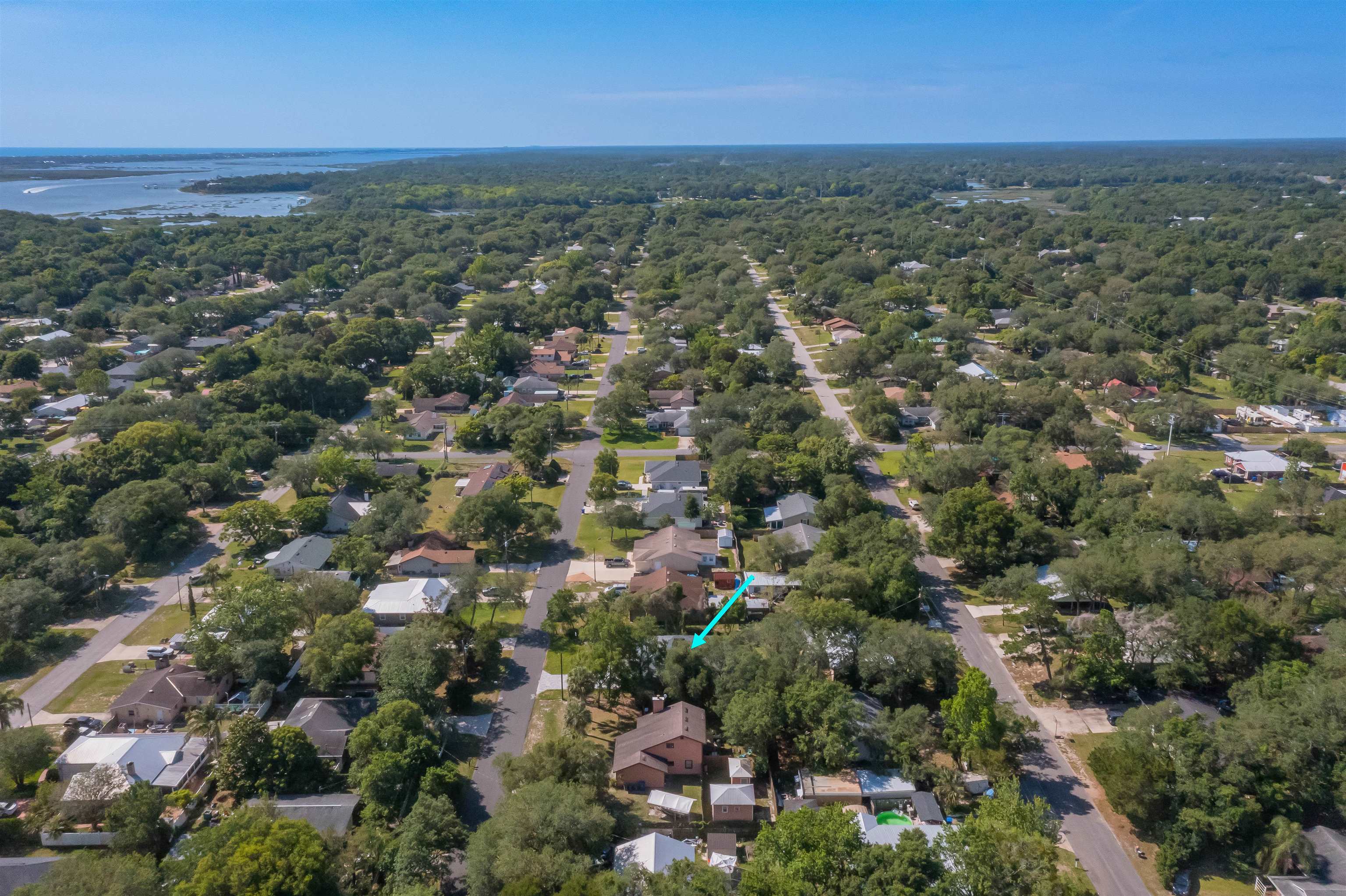 1130 Prince Road St. Augustine, FL 32086 - Photo 36 of 48 an aerial view of residential houses with outdoor space and trees