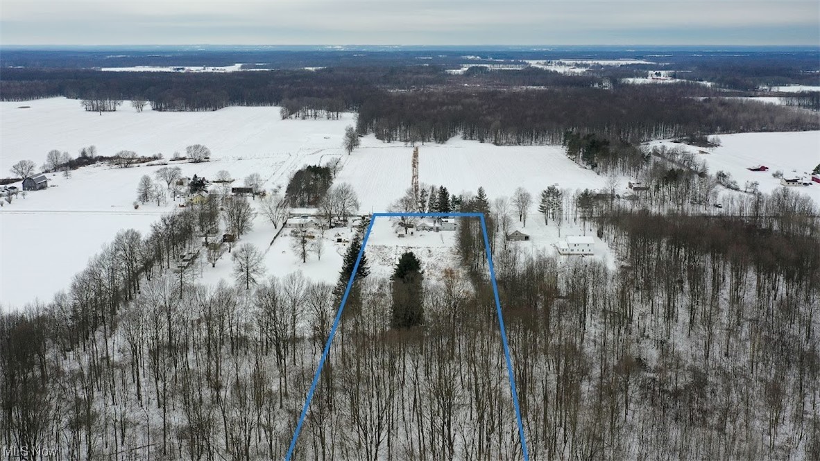 9606 Durst Colebrook Road North Bloomfield, OH 44450 - Photo 20 of 24 View of snowy aerial view