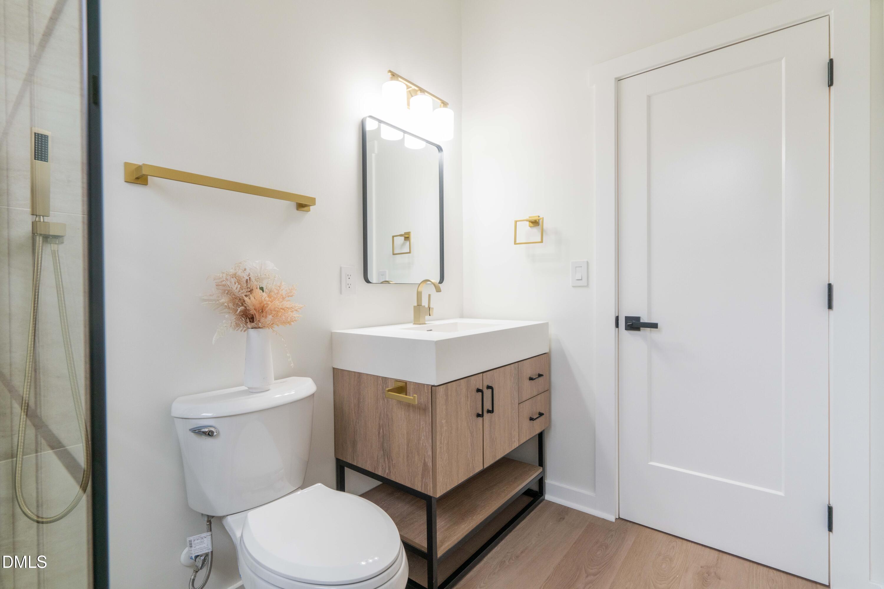 721 Currituck Drive Raleigh, NC 27609 - Photo 71 of 81 a bathroom with a sink vanity mirror and toilet