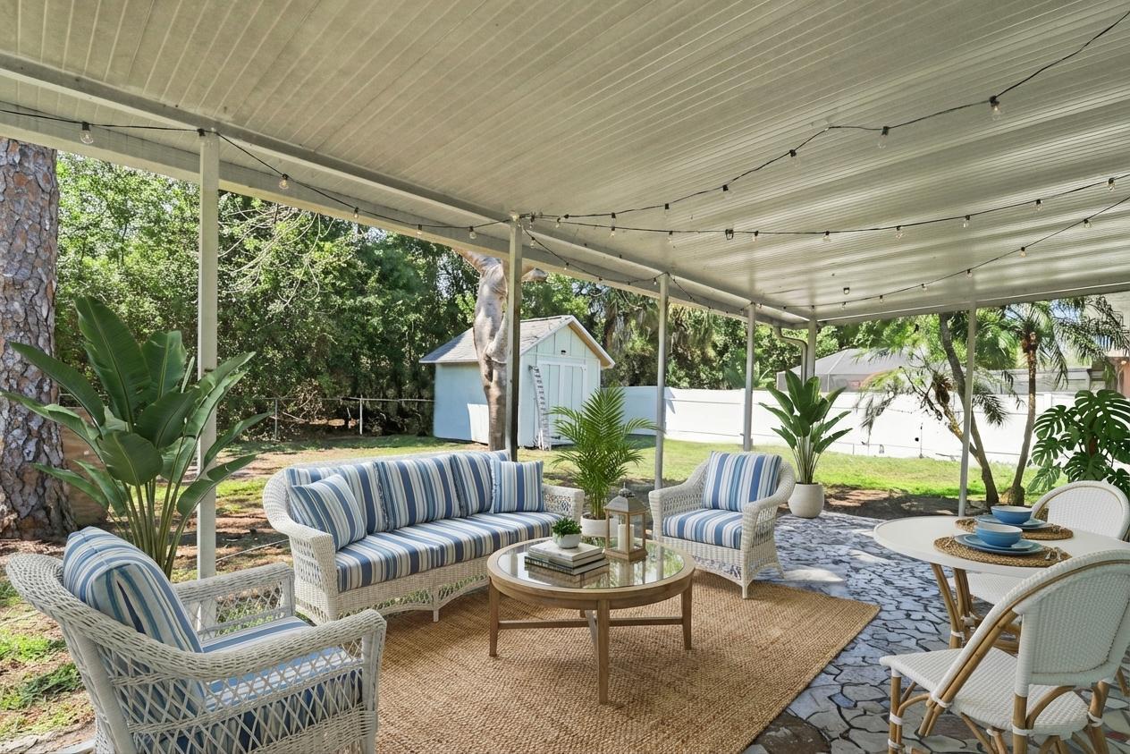 5909 Seagrape Drive Fort Pierce, FL 34982 - Photo 24 of 27 Patio Staged