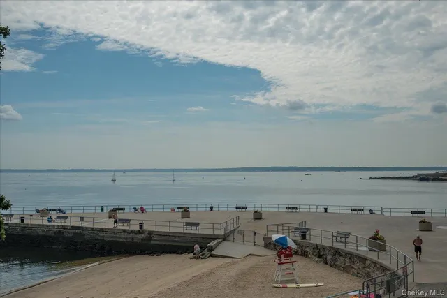 a view of beach and ocean