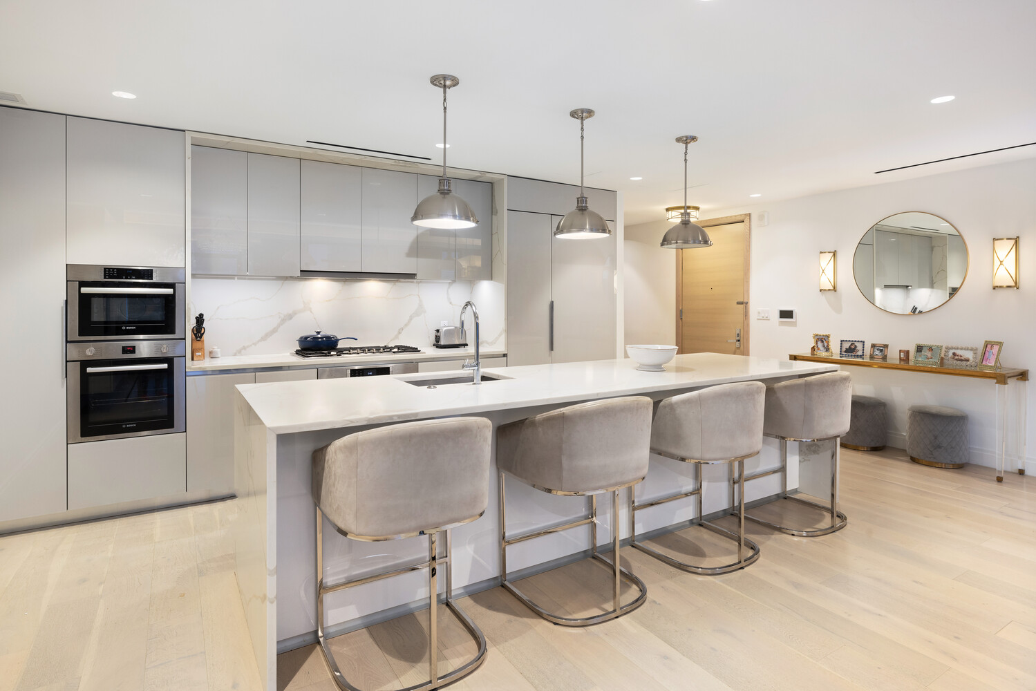212 West 95th Street, Unit 3B Manhattan, NY 10025 - Photo 3 of 10 a kitchen with a sink cabinets and stainless steel appliances