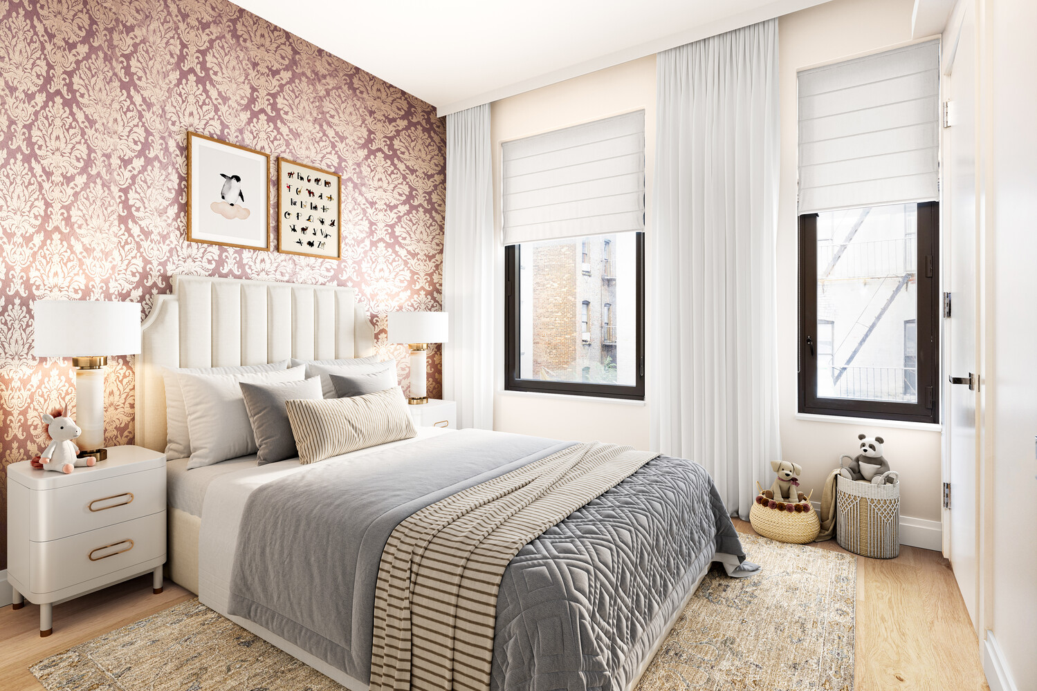 212 West 95th Street, Unit 3B Manhattan, NY 10025 - Photo 8 of 10 a bedroom with a bed and a couch