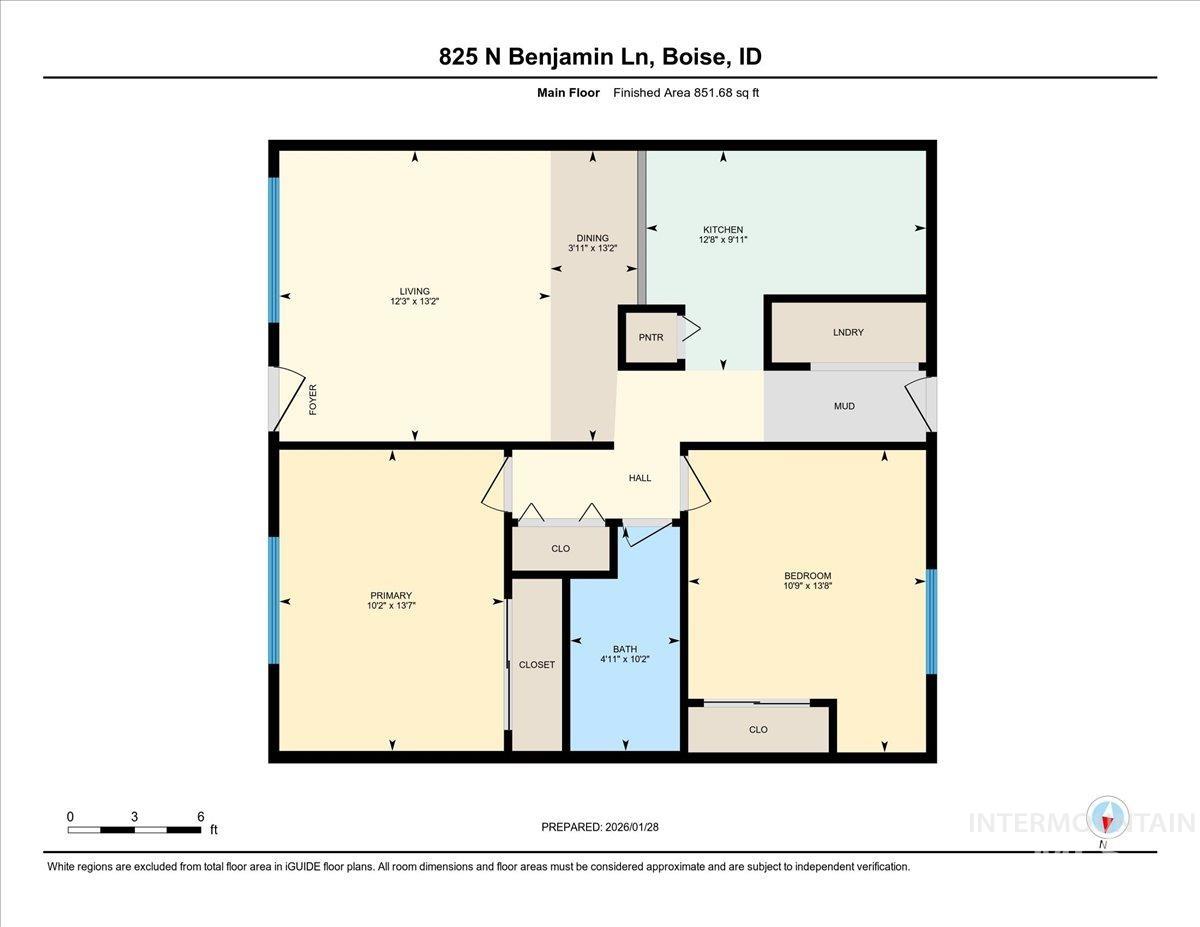 819 North Benjamin Lane Boise, ID 83704 - Photo 26 of 26 View of floor plan / room layout