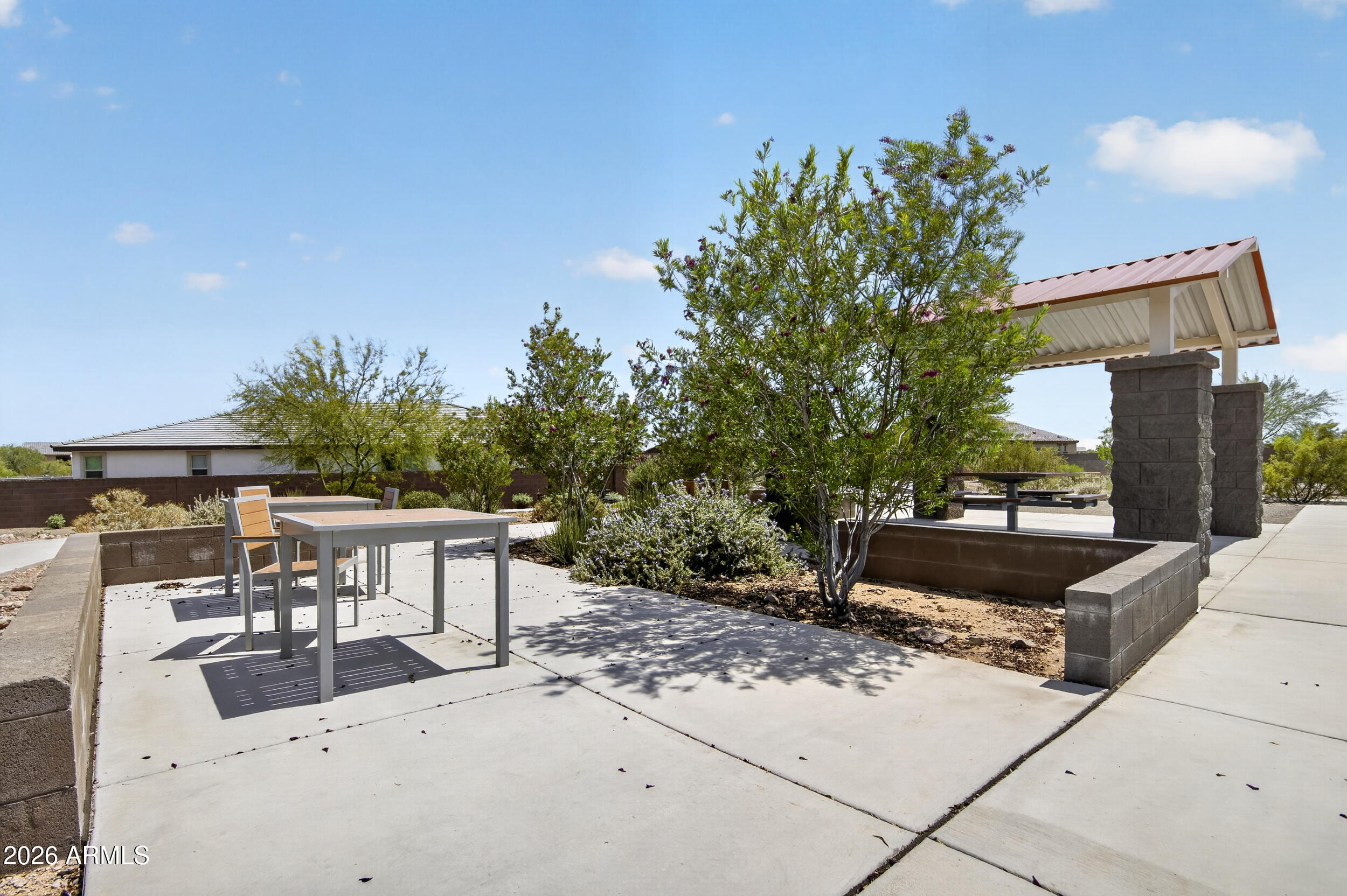 12330 East Soloman Road Gold Canyon, AZ 85118 - Photo 55 of 69 a view of backyard with outdoor seating and plants