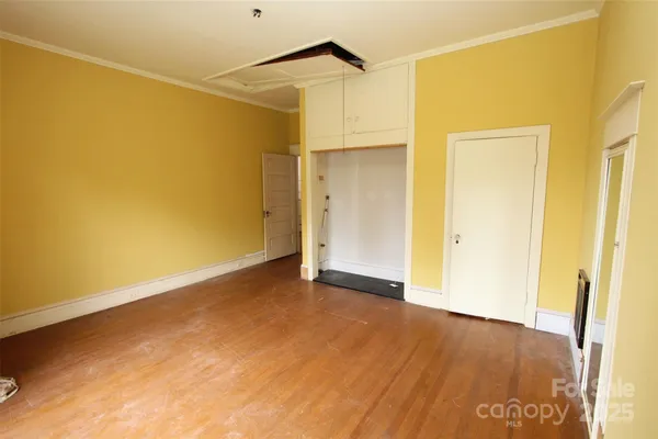 a view of an empty room