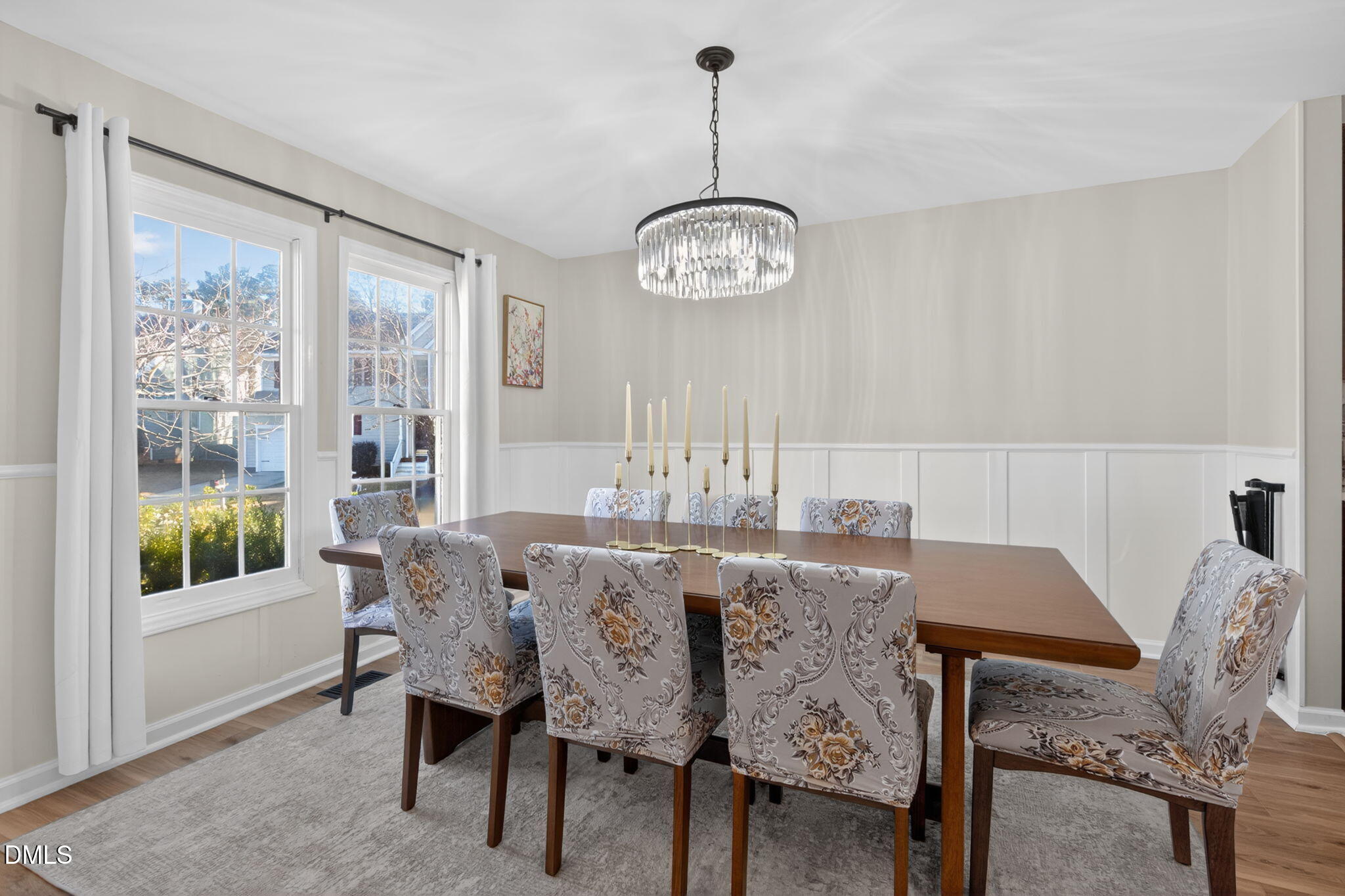 713 Marsh Grass Drive Raleigh, NC 27610 - Photo 6 of 41 a view of a dining room with furniture window and outside view
