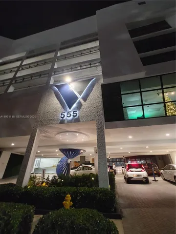 a view of parking garage