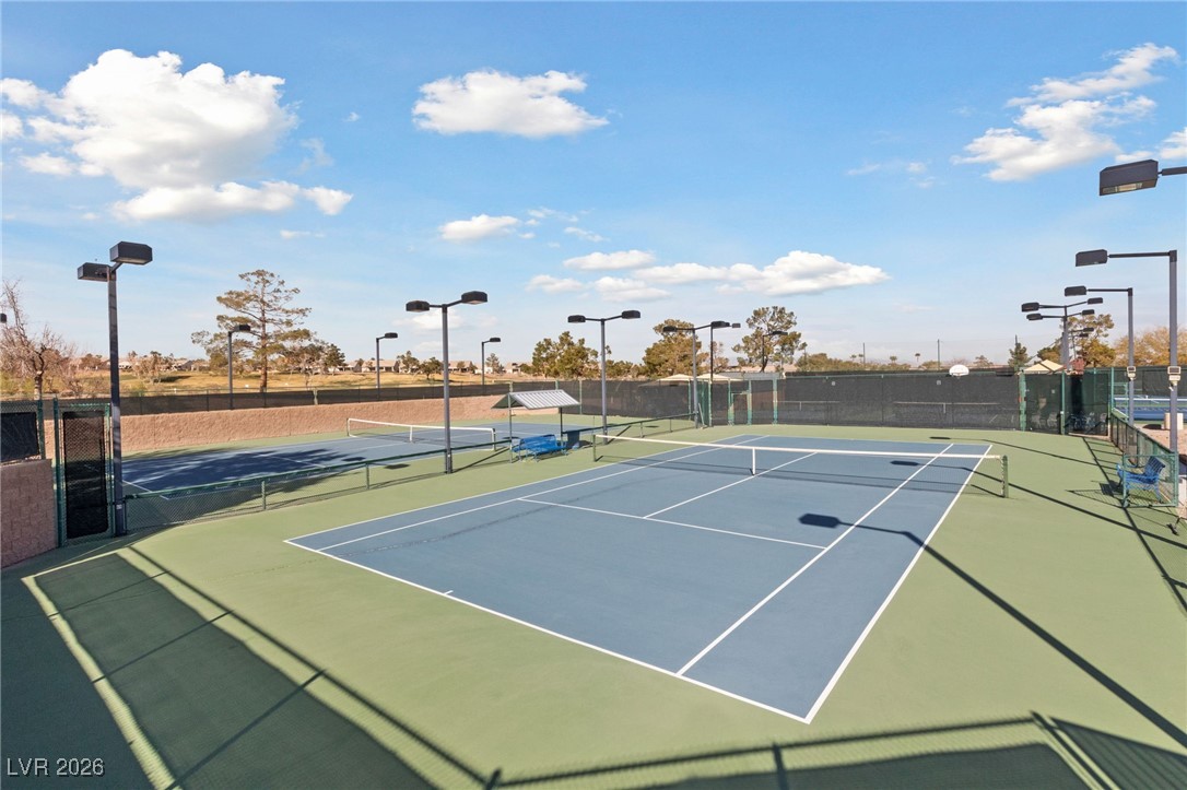 550 Kings Links Street Henderson, NV 89012 - Photo 27 of 36 View of tennis court with community basketball court