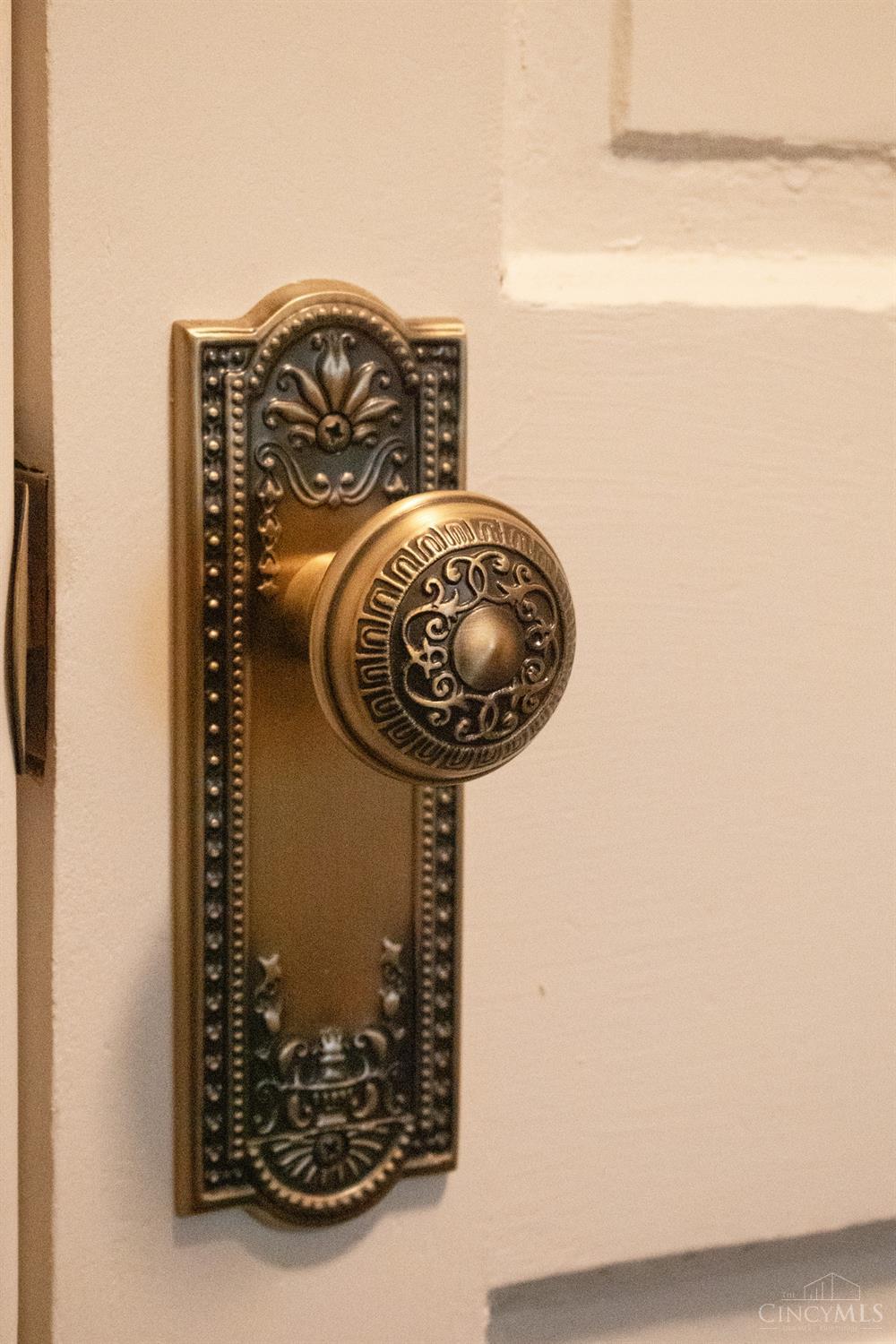 94 West Sharon Road Glendale, OH 45246 - Photo 23 of 44 Custom ornate doorknobs to enhance the historical charm of this home.
