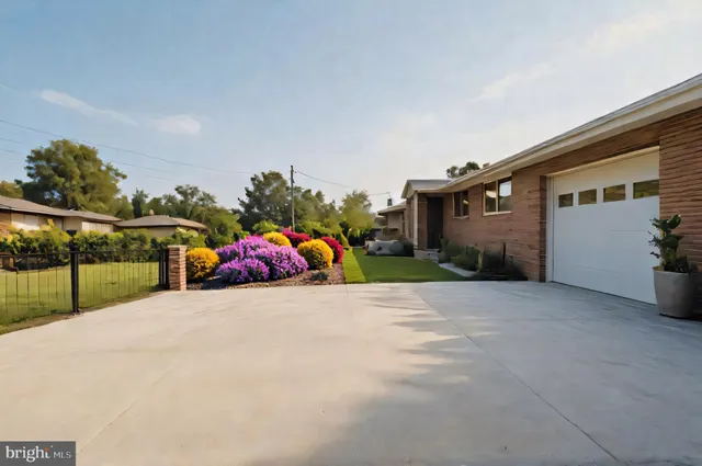 a view of a house with a park