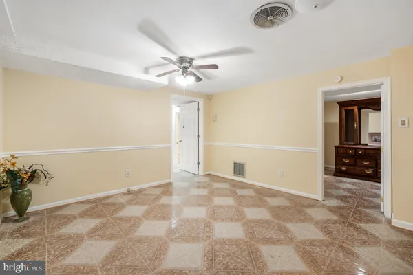 a view of an empty room