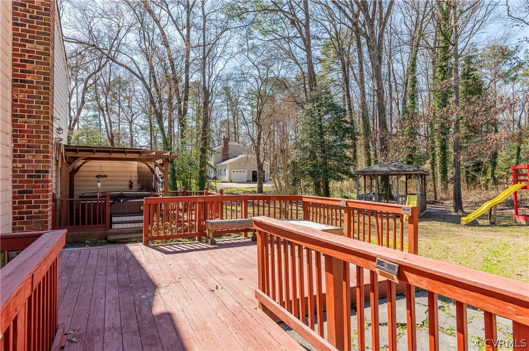 11000 Chalkley Road Chester, VA 23831 - Photo 26 of 30 a view of a chairs and tables in the balcony