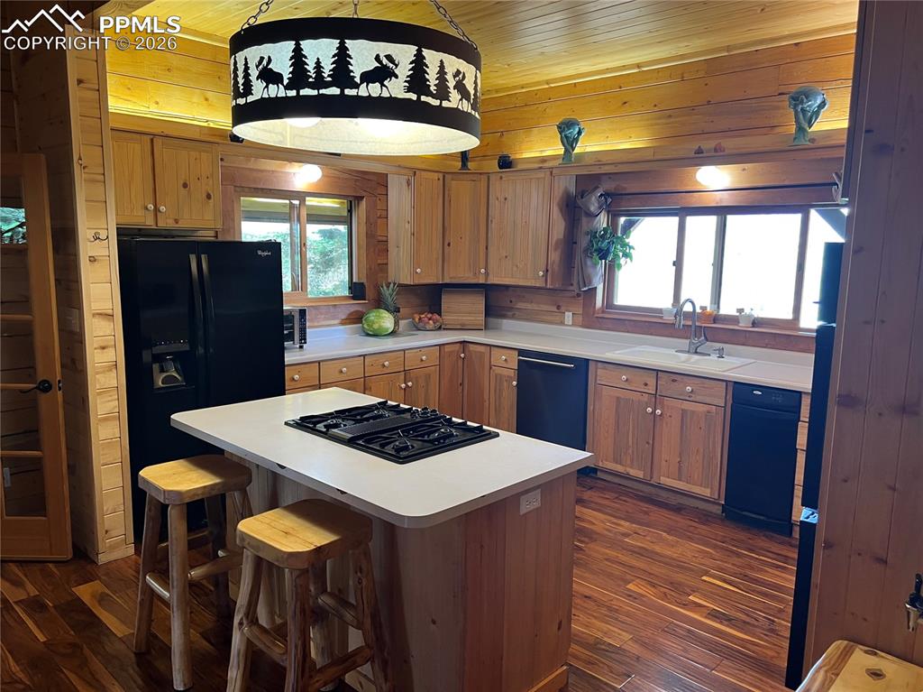 87 Thompson Road Gardner, CO 81040 - Photo 19 of 46 a kitchen with stainless steel appliances granite countertop a sink stove and refrigerator