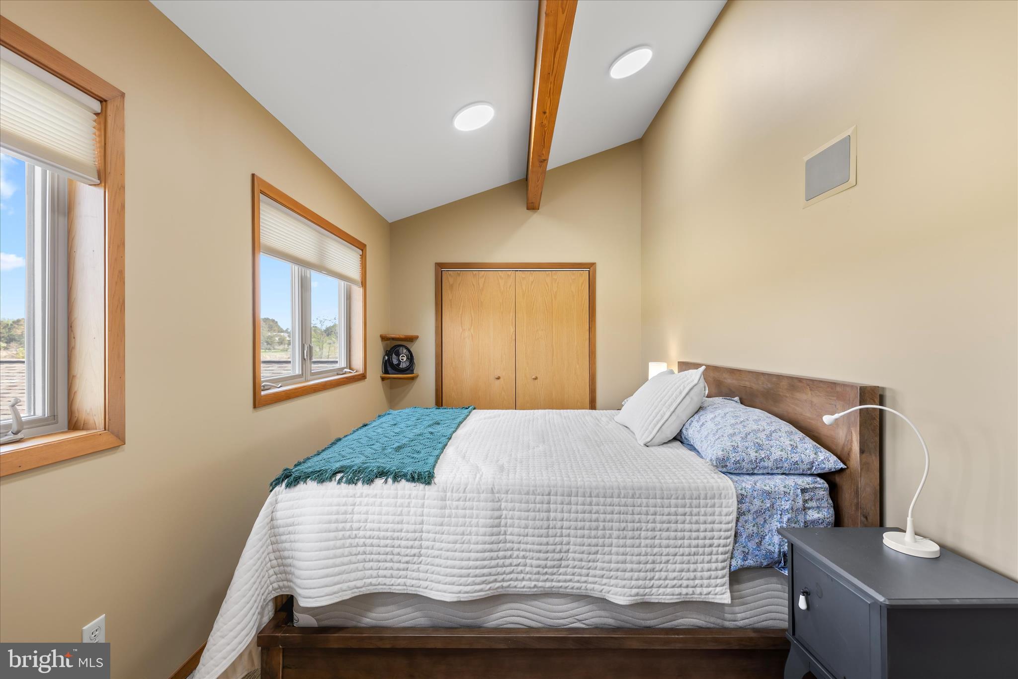 4808 Saltmarsh Lane Madison, MD 21648 - Photo 73 of 119 a bedroom with a bed and wooden floor
