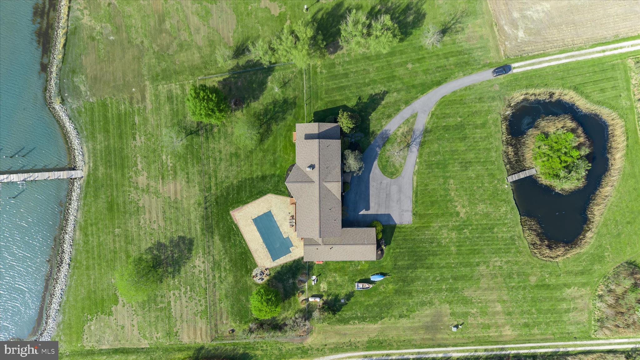 4808 Saltmarsh Lane Madison, MD 21648 - Photo 88 of 119 an aerial view of a house with a garden